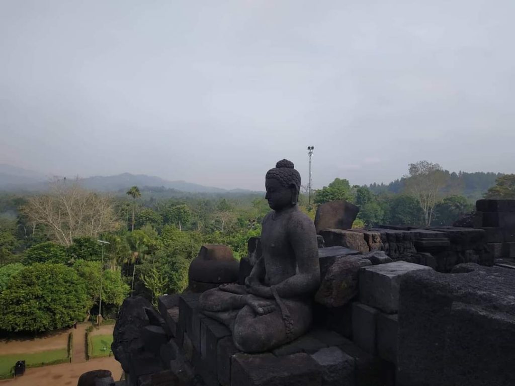 World’s biggest Buddhist temple in Yogyakarta, central Java